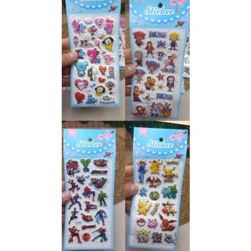 Sanrio kawaii kabartmalı çoklu sticker  hediyelik 1adet