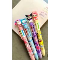 sanrio kawaii kuromi cinnamorol my melody figürlü 6 renkli tükenmez kalemler sevimli hediyelik 1adet
