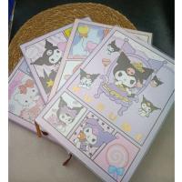 Sanrio Kawaii Kuromi Hello Kitty My Melody Büyük Boy Kendinden Şeffaf Kılıflı Defter 1adet