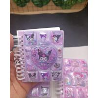Sanrio Kawaii Kuromi My Melody Cinna Içi Sulu Kapaklı Mini Defter Okul Öncesi Öğrenci Hediyesi 1adet