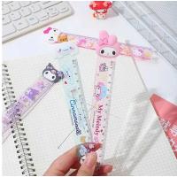 Sanrio Kawaii Kuromi My Melody Lüx Cetvel Rengarenk Okul Öncesi Sevimli Hediyelik Cetveller