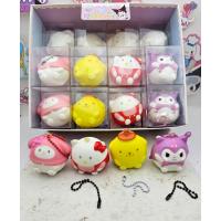 sanrio kawaii mini sukuşi anahtarlık yumuşak yavaş yükselen model seçenekli 1 adet çanta süsü squish