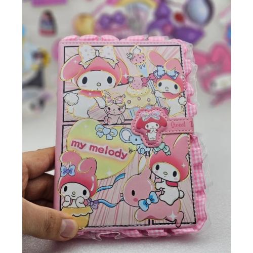 Sanrio Kawaii My Melody Lüx Yumuşak Kapaklı Defter Ajanda Günlük Notebook Hediyelik