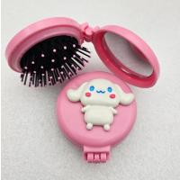 Sanrio Kawaii Pembe Cinnamorol Aynalı Tarak Kapaklı Mini Çep Ayna Ve Tarak Lüx Hediyelik Ürün