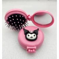 Sanrio Kawaii Pembe Kromi Aynalı Tarak Kapaklı Mini Çep Ayna Ve Tarak Lüx Hediyelik Ürünler