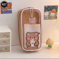 sanrio kawaii şeffaf kapaklı geniş kapasiteli kanvas special kalemlik cüzdan okul öncesi hediyelik