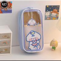 sanrio kawaii şeffaf kapaklı geniş kapasiteli kanvas special kalemlik cüzdan okul öncesi hediyelik