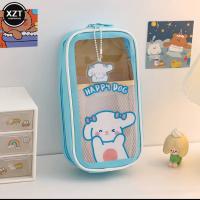 sanrio kawaii şeffaf kapaklı geniş kapasiteli kanvas special kalemlik cüzdan okul öncesi hediyelik
