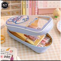 sanrio kawaii şeffaf kapaklı geniş kapasiteli kanvas special kalemlik cüzdan okul öncesi hediyelik