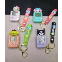 sanrio kawaii tetris oyunlu anahtarlık oyun konsol mini tetris oyunlu lüx anahtarlık hediyelik 1adet