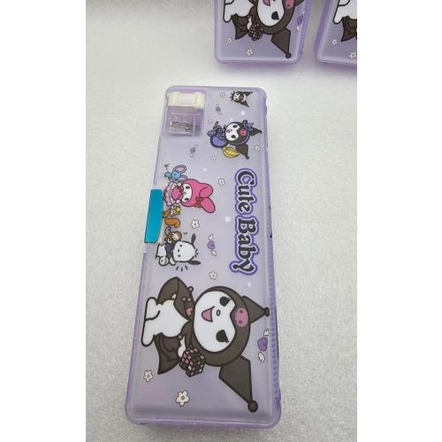 Sanrio Kromi Çift Kapaklı Çift Kalem Tıraşlı Lüx Kalemlik Okul Öncesi Sevimli Hediyelik 1adet