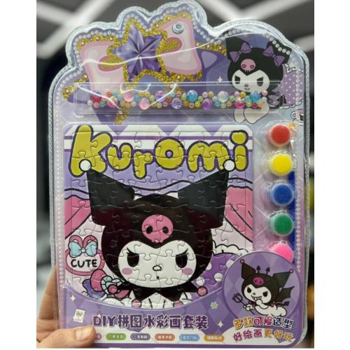 Sanrio Kromi My Melodi Cinnamorol Diy Kendin Yap Yapboz Sulu Boyalı Sevimli Hediyelik Lüx Boya Seti 1adet
