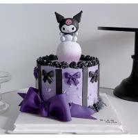 Sanrio kuromi figür ay gece lambası başucu mini pilli ay lamba masaüstü figür hediyelik