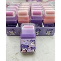 sanrio kuromi silindirli silgi silindir ile temizleyeci kurumili silgi okul öncesi hediyelik 1adet