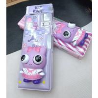 Sanrio Lüks cool bunny Iki Kapaklı Dragon Gözleri Fırlayan Oyuncaklı Kalemlik Kalem Traşlı Kalem Kutusu 1adet