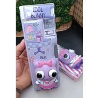 Sanrio Lüks cool bunny Iki Kapaklı Dragon Gözleri Fırlayan Oyuncaklı Kalemlik Kalem Traşlı Kalem Kutusu 1adet