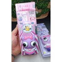 Sanrio Lüks cool bunny Iki Kapaklı Dragon Gözleri Fırlayan Oyuncaklı Kalemlik Kalem Traşlı Kalem Kutusu 1adet