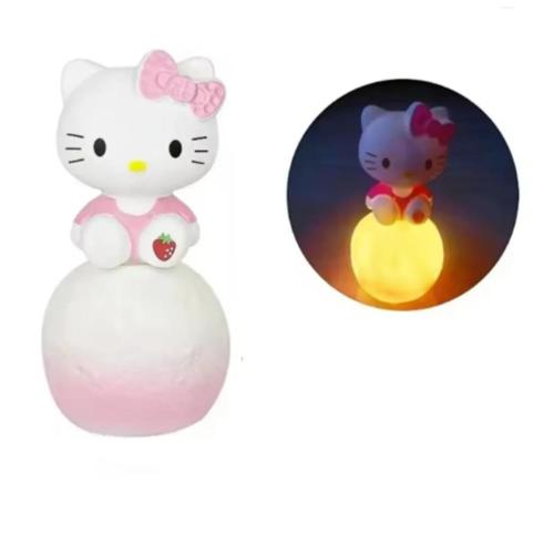 Sanrio my melody figür ay gece lambası başucu mini pilli ay lamba masaüstü figür