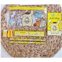sanrio Pompompurin Şeffaf Kalemlikli Kırtasiye Seti sevimlihediyelik set
