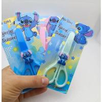 stitch figürlü mini makas kapaklı makas ders okul hediyelik model seçenekli 1 adet