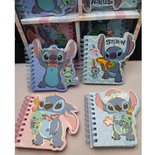stitch mini not defter 3 boyutlu tasarımlı şık sevimli hediyelik defter renk seçenekli 1adet