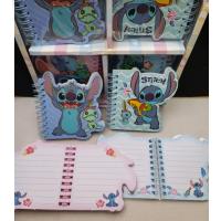 stitch mini not defter 3 boyutlu tasarımlı şık sevimli hediyelik defter renk seçenekli 1adet