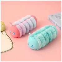 tırtıl tasarımlı yuvarlık peluş kalemlik sevimli kaliteli okul öncesi hediyelik kalemlik cüzdan