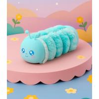 tırtıl tasarımlı yuvarlık peluş kalemlik sevimli kaliteli okul öncesi hediyelik kalemlik cüzdan